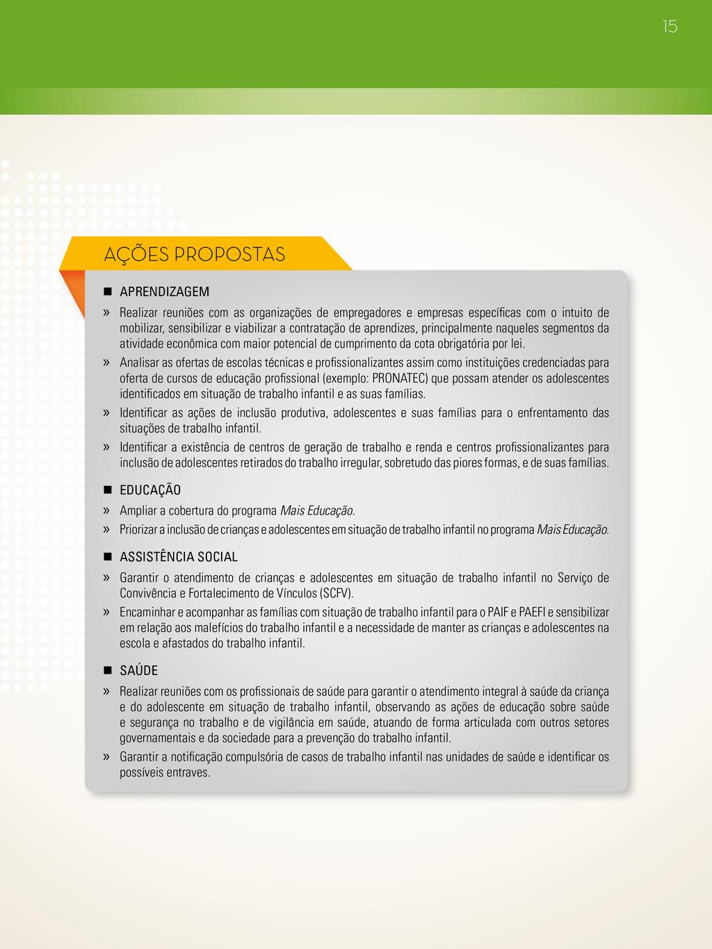 O Sistema de Informação de Agravos de Notificação (SINAN 8 ) do Ministério da Saúde registrou no município 2 acidentes de trabalho 9 entre crianças e adolescentes de 05 a 17 anos de idade, durante os