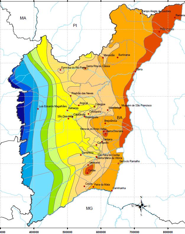 CARACTERÍSTICAS GEOGRÁFICAS As condições climáticas ideais para a agricultura garante ótimos resultados de produtividade.