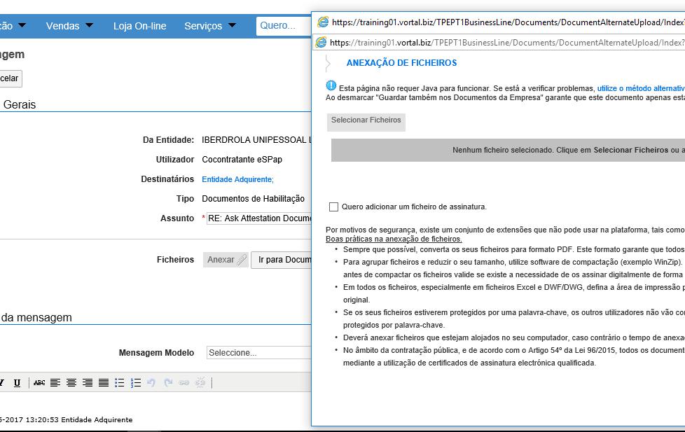 Gestão de Oportunidades Resposta ao Pedido de Documento de Habilitação 2.