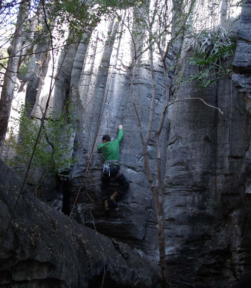 SETOR DO ABRIGO Nº Nome Grau OBS 1 Gamon 6º sup Primeira via da parede. 2 Estrela no Coco 7b Via atrás de um bloco de pedra.