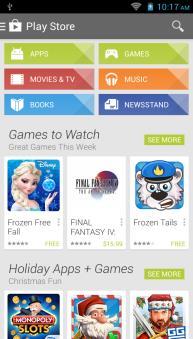 Play Store Google Play permite que você baixar músicas, filmes e até mesmo jogos.