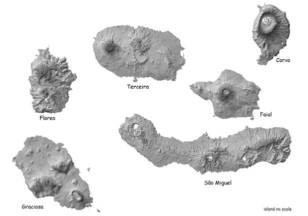Após a análise de todos os aspectos vulcânicos observáveis no arquipélago dos Açores é possível destacar a existência de (1) um grupo de ilhas