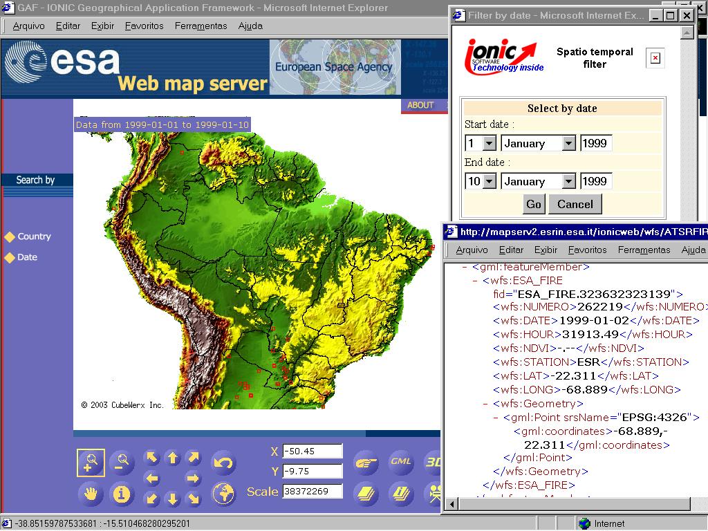 GML e converte-os para serem visualizados no GeoMediaViewer, e o Export to GML Service permite exportar dados em GML a partir do framework GeoMedia.