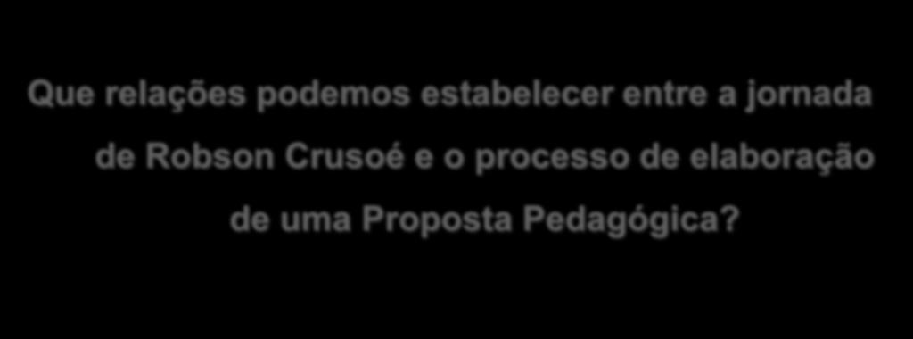 de Robson Crusoé e o processo