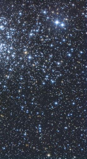 Em ambos os casos, em aglomerados: as estrelas do aglomerado estão à mesma distância de nós;