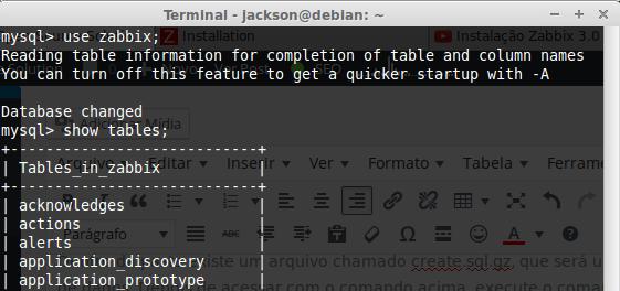 Saída de comando O próximo passo será a reinicialização do servidor apache: # /etc/init.