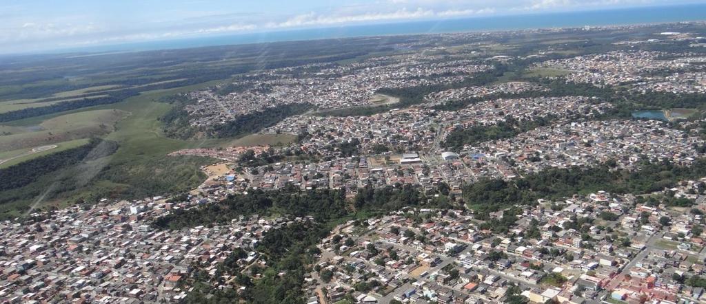 - Serra urbanização dispersa, lagoas e plantações, pequenos trechos de orla tratadas, loteamento novos. Figura15.