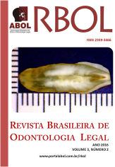 Revista Brasileira de Odontologia Legal RBOL ISSN 2359-3466 Odontologia Legal A PROVA PERICIAL NO NOVO CÓDIGO DE PROCESSO CIVIL BRASILEIRO (LEI 13.