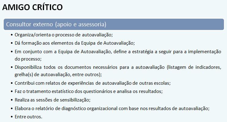 necessidades e problemas e a refletir criticamente as suas práticas, tal como apresenta a figura 1. Figura 1 Consultor externo 1.2.