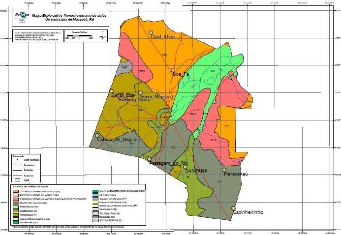 30 Figura 2. Mapa de solos com a localização das comunidades no município de Mossoró, RN. Figura 3.