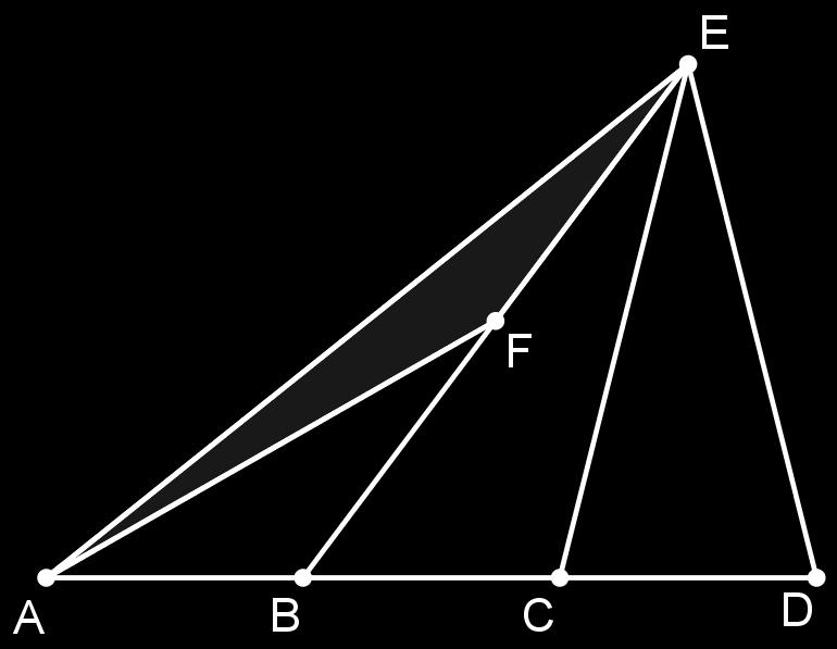 Em um quadrilátero convexo ABCD de área 0cm, marcam-se os pontos médios E, F, G e H aos lados AB, BC, CD e AD, respectivamente.