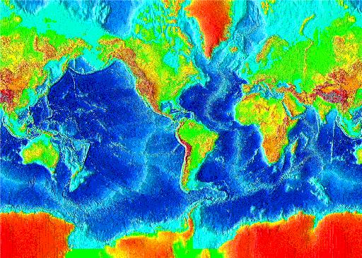 O Oceano Pacífico corresponde a