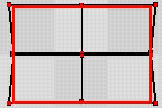 única imagem em projeção perspectiva central, com um centro perspectivo virtual. (a) (b) (c) (d) Figura 4.