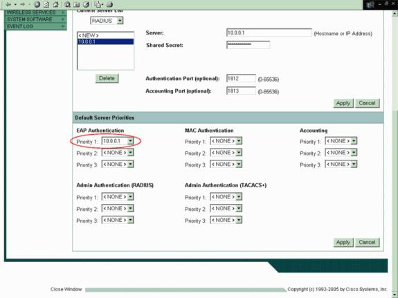 6. Selecione a Segurança > servidor Radius local do menu do lado esquerdo.clique a instalação geral a fim configurar parâmetros locais do servidor Radius.