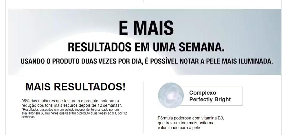 Com uma fórmula especial e poderosa, ele reduz o contraste visível