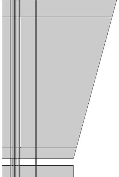 Caso de estudo Figura 3.5. Representação adotada para os furos do distribuidor (bidimensional).