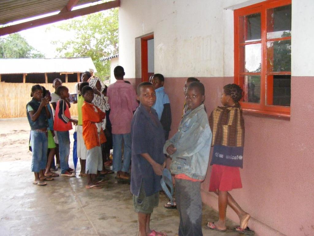 Pupils waiting