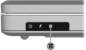 luz da unidade IDE A luz da unidade IDE pisca quando a unidade de disco rígido principal ou uma unidade óptica é utilizada.