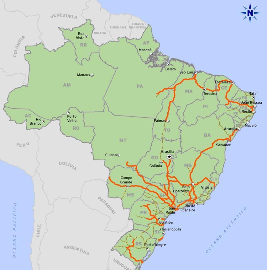 Pesquisa CNT de Ferrovias: Panorama dos Principais Corredores Ferroviários e Avaliação do Nível de Serviço pelos Clientes Corredor São Luís Corredor Intrarregional Nordeste Corredor Vitória Corredor