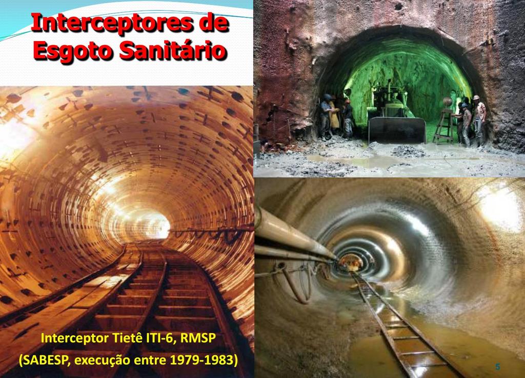 Interceptores de esgoto sanitário