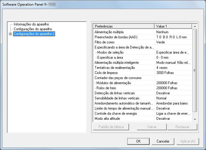 Capítulo 8 Configurando o [Modo de exibição] Configure o Software Operation Panel para [Modo de exibição] através do seguinte procedimento: 1