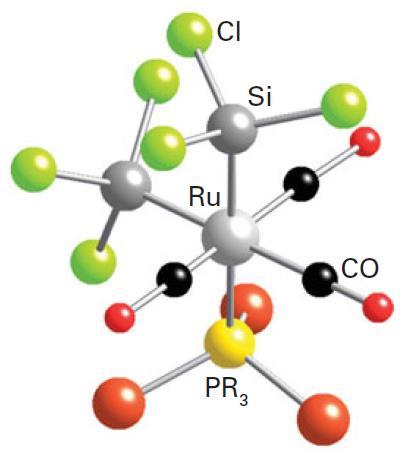 Exemplo: Estudo da reação de substituição de ligantes no complexo de rutênio mer-[ru(co) 3 (PR 3 )(SiCl 3 ) 2 ]: O estudo revela que a velocidade de reação independe de Y (nucleófilo),
