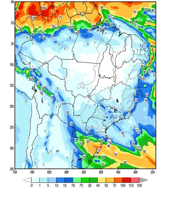 COMPARATIVO Em comparação com os valores estimados para a próxima semana, prevê-se para a semana em curso, recessão nas afluências dos subsistemas Sudeste/Centro-Oeste e Norte, um leve aumento entre