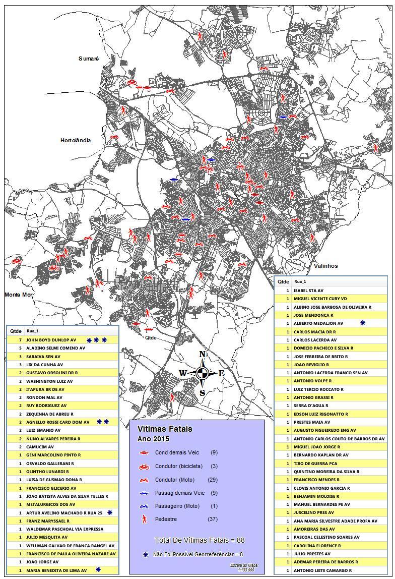 28 Mapa das Vítimas Fatais Georreferenciadas