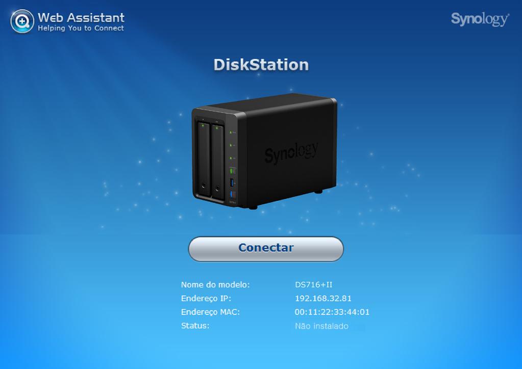 Instale o DSM no DiskStation 3Capítulo Após concluir a configuração do hardware, instale o DiskStation Manager (DSM) (sistema operacional baseado em navegador da Synology) em seu DiskStation.