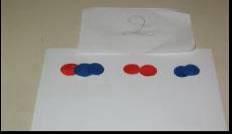 Também foi possível perceber que os alunos têm a noção de transformação química enquanto processo. Resposta do Grupo 3E6 A: O azul é o H e o vermelho é o Cl e daí formou dois H e um Cl.