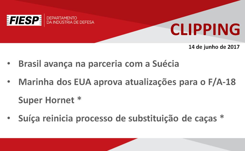 Brasil avança na parceria com a Suécia Por Rossini Barreira Estocolmo, 13/06/2017 - Os ministros da Defesa do Brasil, Raul Jungmann, e da Suécia, Peter Hultqvist, reuniram-se hoje, em Estocolmo, para