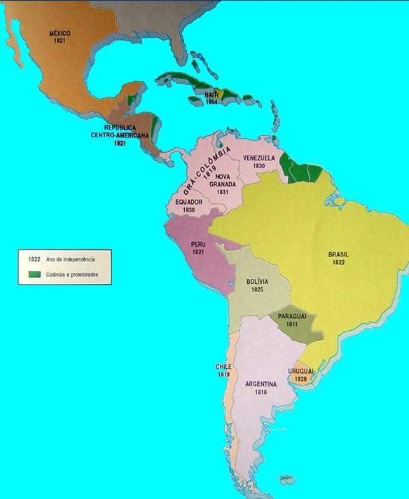 A AMÉRICA INDEPENDENTE: MÉXICO 1821 REPÚBLICA CENTRO AMERICANA 1821 HAITI 1804 VENEZUELA 1830 NOVA