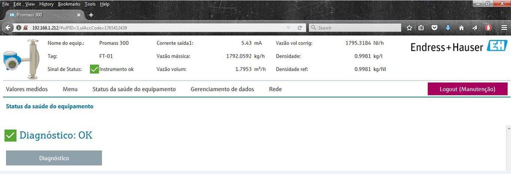 Web server integrado: porta RJ45 Sem necessidade de instalação de