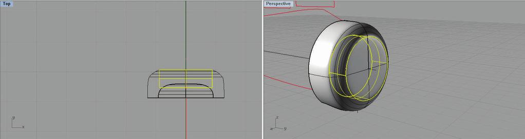 Com o círculo selecionado digitar ExtrudeCrv, desativar o BothSides e digitar