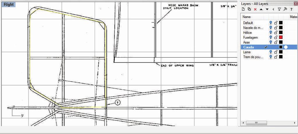 Modelagem da cauda Deixe deixe somente ligada a layer da cauda e com a ferramenta