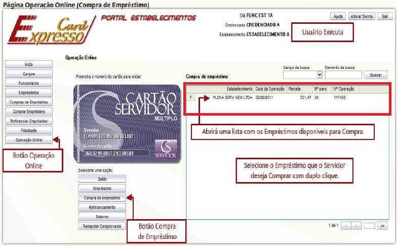 Após a autorização acima, aparecerá todos os contratos disponíveis