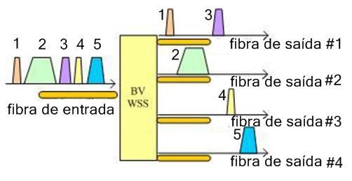 - 12 - Figura 2-5: Conceito de WSS de largura de banda variável,