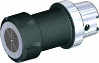 Ferramentas de haste HSK50C Mandris porta-pinça de ângulo único ER Aperto (vantagem de 2:1). Ferramentas de haste HSK50C série da pinça Capacidade da pinça mm pol.