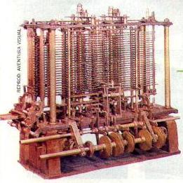 A máquina de Babbage não foi construída: a tecnologia da época era incapaz de fornecer a precisão necessária.