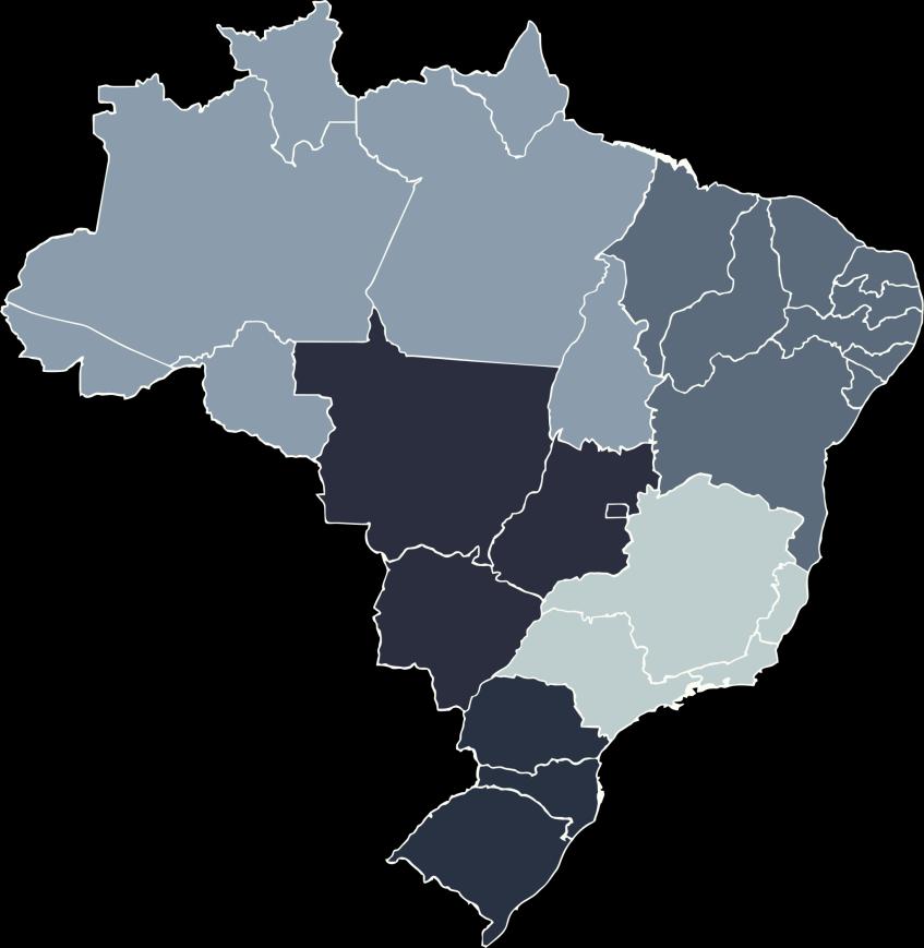 Total Brasil: 392.492 Produção Nacional da Aquicultura IBGE 2013 1) Exceto alevinos, larvas e pós-larvas de camarões e sementes de moluscos. 2) Rãs, jacarés, siris etc.