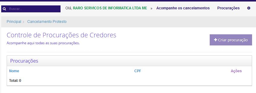 Acesse o sistema usando os dados e a assinatura da instituição Credora que concederá o acesso a