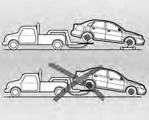 Observe os seguintes procedimentos quando rebocar o veículo: Nenhum passageiro deve permanecer no