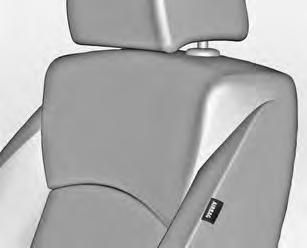 cabeça. O sistema de Airbag lateral é acionado em caso de acidente de certa gravidade na área descrita. A ignição deve estar ligada.