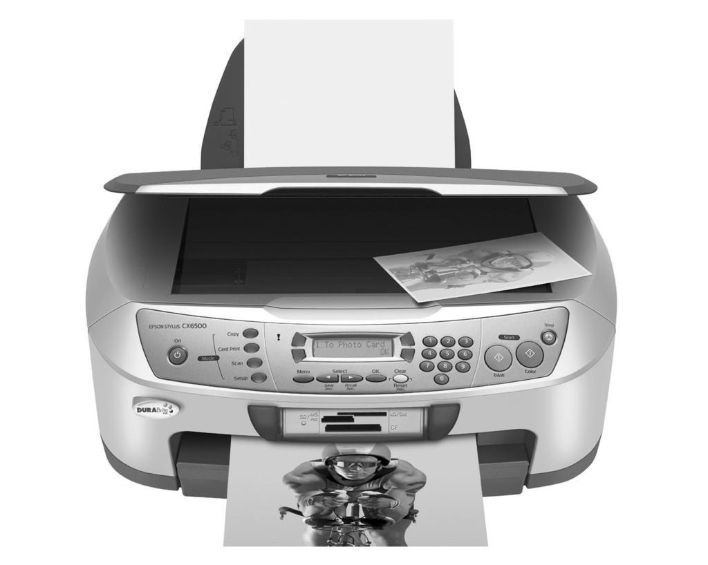 Guia de referência rápida Cópia, impressão e escaneamento sem computador Manutenção da CX6500 Solução de problemas e garantia Quick