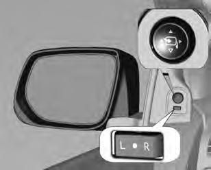 Ajuste do espelho Espelho interno Espelhos externos Resumo 17 Ajuste de posição do volante Ajuste inclinando o espelho para uma posição adequada. Consulte Antiofuscamento manual 0 40.