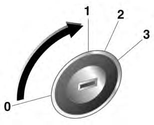 Posições da ignição 0 : Ignição desligada (LOCK) 1 : Ignição desligada (ACC), trava da direção liberada 2 : Ignição ligada (ON), em motor a diesel: preaquecimento 3 : Partida (START) Cuidado Não