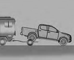 Use o procedimento abaixo para rebocar pela traseira um veículo com tração nas rodas dianteiras com o método carrinho de mão: 1.