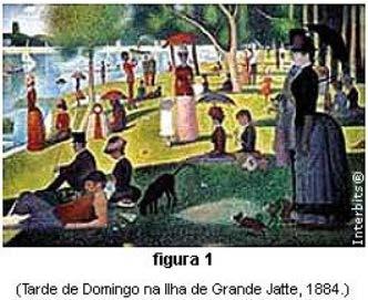 4. (Unesp 2011) A figura 1 mostra um quadro de Georges Seurat, grande expressão do pontilhismo.