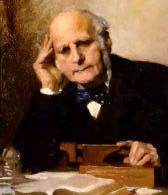 Francis Galton (1822-1911) Primo de Darwin, Galton foi um dos fundadores da escola biométrica do pensamento genético.