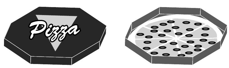 Questão 07 - (UERJ/2010) Uma embalagem em forma de prisma octogonal regular contém uma pizza circular que tangencia as faces do prisma.